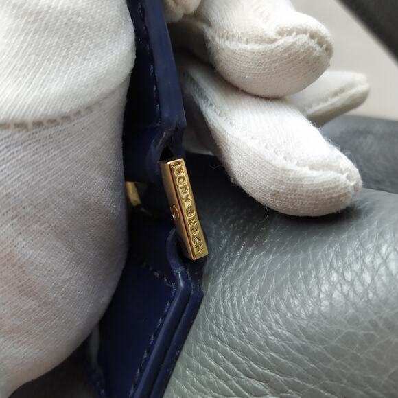 Tory Burch Multicolor Leather Suede Double Handles Zipper Satchel Shoulder Bag - Picture 16 of 16